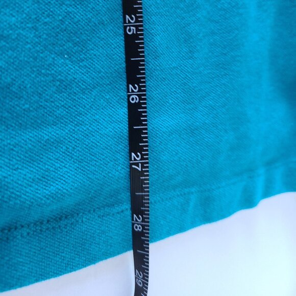 CROFT & BARROW WOMEN'S CLASSIC POLO SHORT SLEEVE SHIRT-SIZE 3X/ BLUE - Picture 6 of 10